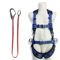海沨特 含腰垫肩背垫 豪华型全身式区域限制安全带 蓝色 2m单大钩连接绳 HFTZ-022