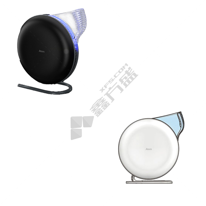 IQAir Atem Desk 桌面空气净化器 0.5-3.4W 100-240V ATEM CN 黑色
