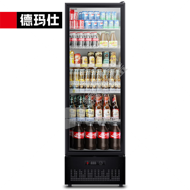 德玛仕 LG-390ZH1 食品冷藏展示柜 338L 无能效等级 黑色  220V  200W