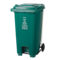 白云 240升脚踏式分类垃圾桶 AF07603 73.5*57.5*109cm 绿色