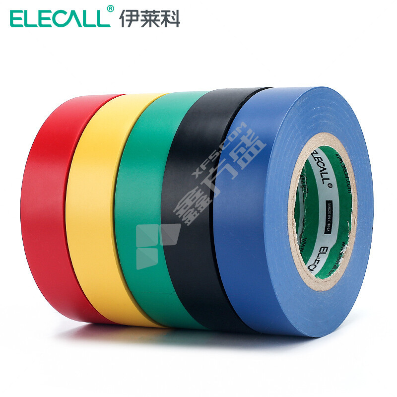 伊莱科 电气胶带 10m*18mm*0.15mm 红色 PVC