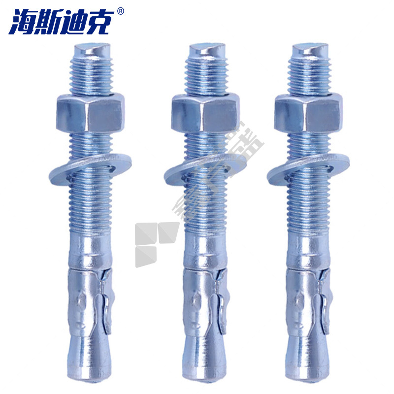 海斯迪克 低碳钢蓝白锌强力车修壁虎膨胀螺栓 M12 110mm