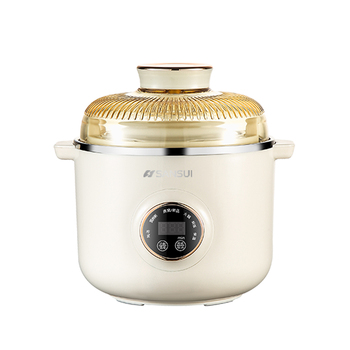 SANSUI山水 SDZ-19S多功能电炖锅 500W 米黄色 1.2L XSL-15DDG03