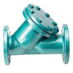 谦华智科 铸钢法兰式衬氟式大口径Y型耐酸碱除污过滤器 DN200 GL41F46-16C PN16