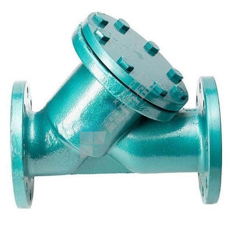 谦华智科 铸钢法兰式衬氟式大口径Y型耐酸碱除污过滤器 DN32 GL41F46-16C PN16