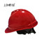 上知科锐 V型带透气孔ABS安全帽 红色