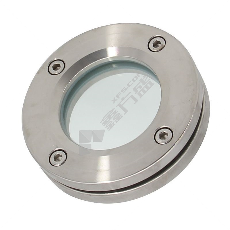 谦华智科 不锈钢焊接式内六角法兰玻璃视镜观察窗 316-JB593-64-6P-DN125 5寸