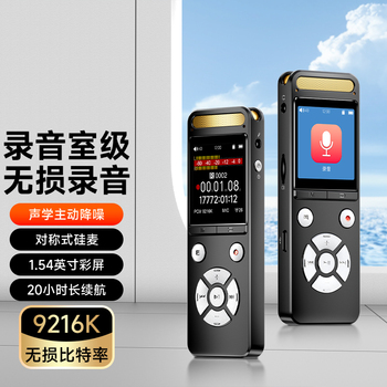 梵沐 L17专业高清降噪录音笔采访会议记录 512G 黑色 L17