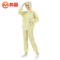 鸣固 防静电洁净服防尘服 2XL 黄色