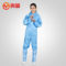 鸣固 带帽防静电服连体 4XL 黄色