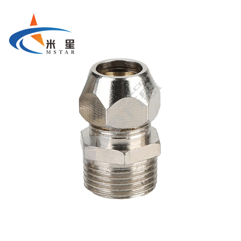 米星 外螺纹卡套直通接头 内丝PCF6-03 6mm-3分 0-1MPa