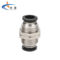 米星 黑色隔板直通PU气动接头 PM-8 8mm 0-1MPa
