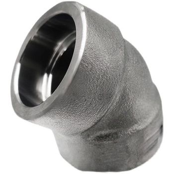 谦华智科 316不锈钢45度耐高压承插焊弯头 DN40 插口内径45.5 深12.5mm