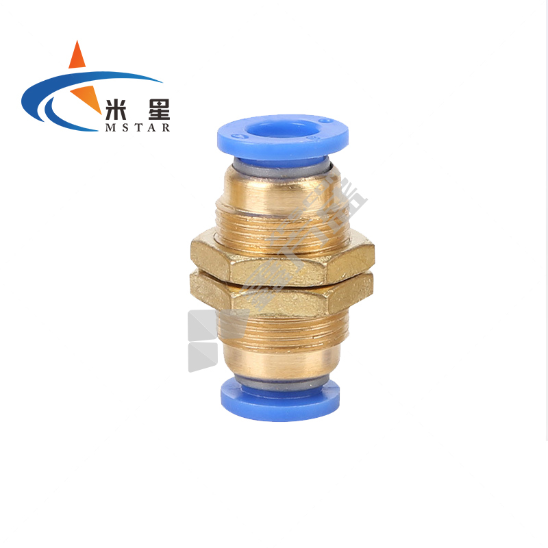 米星 隔板直通快插快速接头 PM-10 10mm 0-1MPa