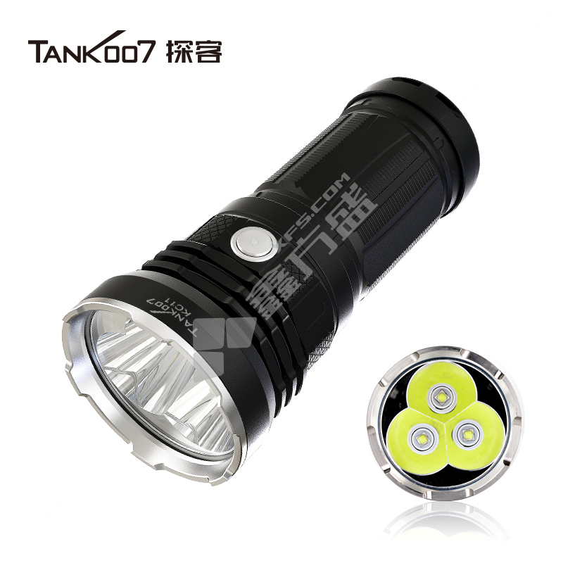 TANK007 户外强光搜索手电筒 60W IPX8 六档 KC11