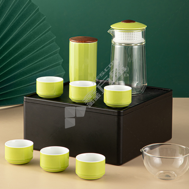 杜邦 PSJ-730 君品豪华便携茶具 绿色