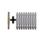 田岛 十字双头批咀 PH2-65S 1/4” 10支 1303-0495