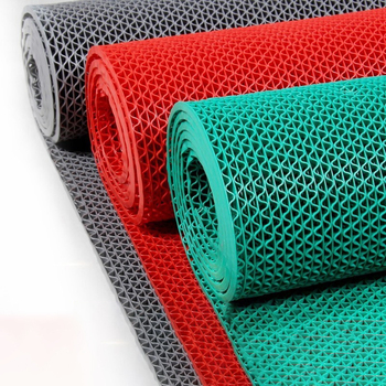 合美 PVC S纹疏水防滑地垫 3.5mm*1.2m*15m 绿色