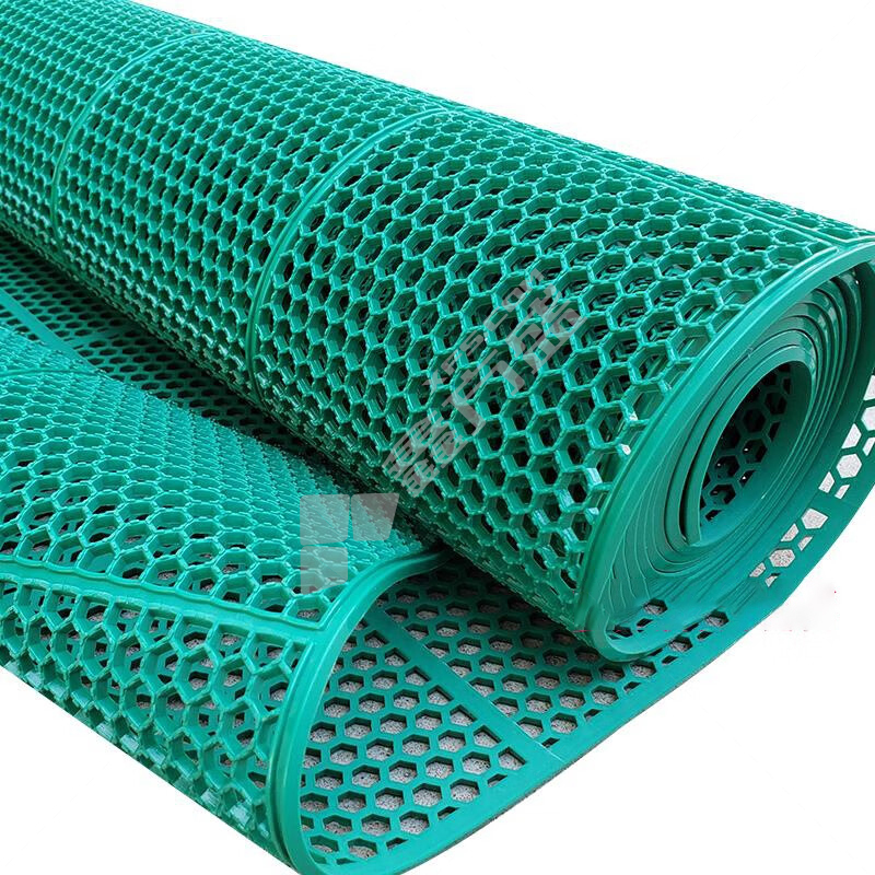 合美 PVC 六角镂空防滑垫 4.0mm*1.2m*15m 红色 (单位：卷)