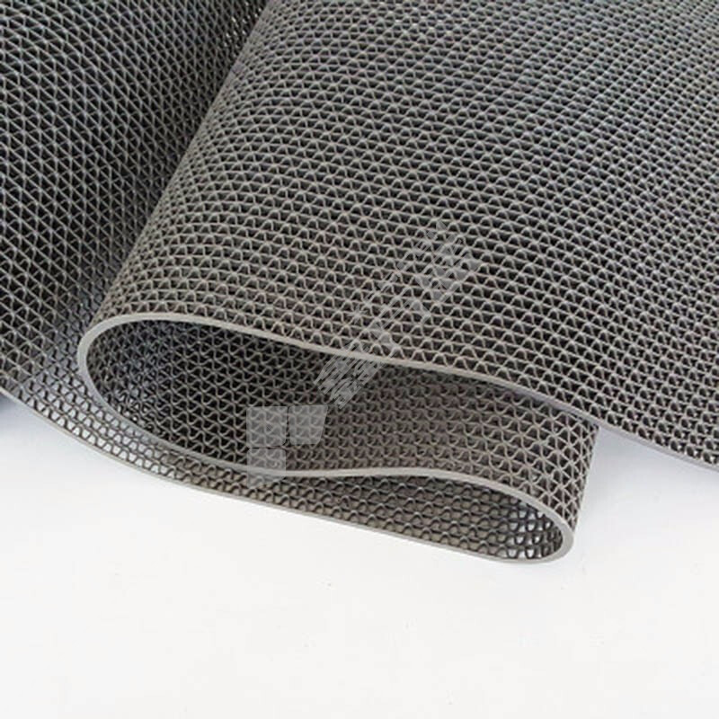 合美 PVC S纹疏水防滑地垫 4.5mm*0.9m*15m 灰色