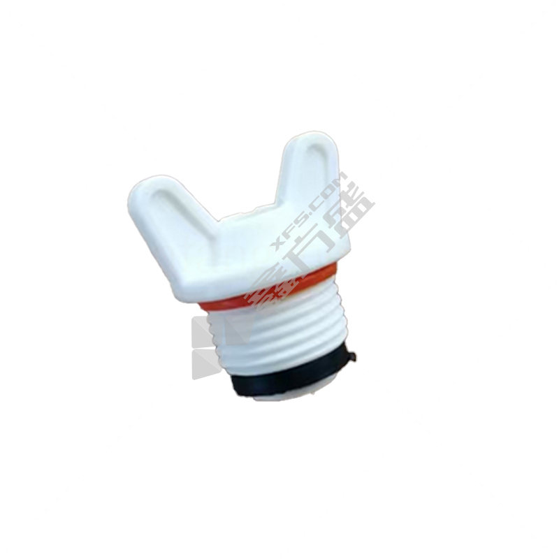 红枫 白色 含胶圈 PPR带耳朵丝堵 DN15