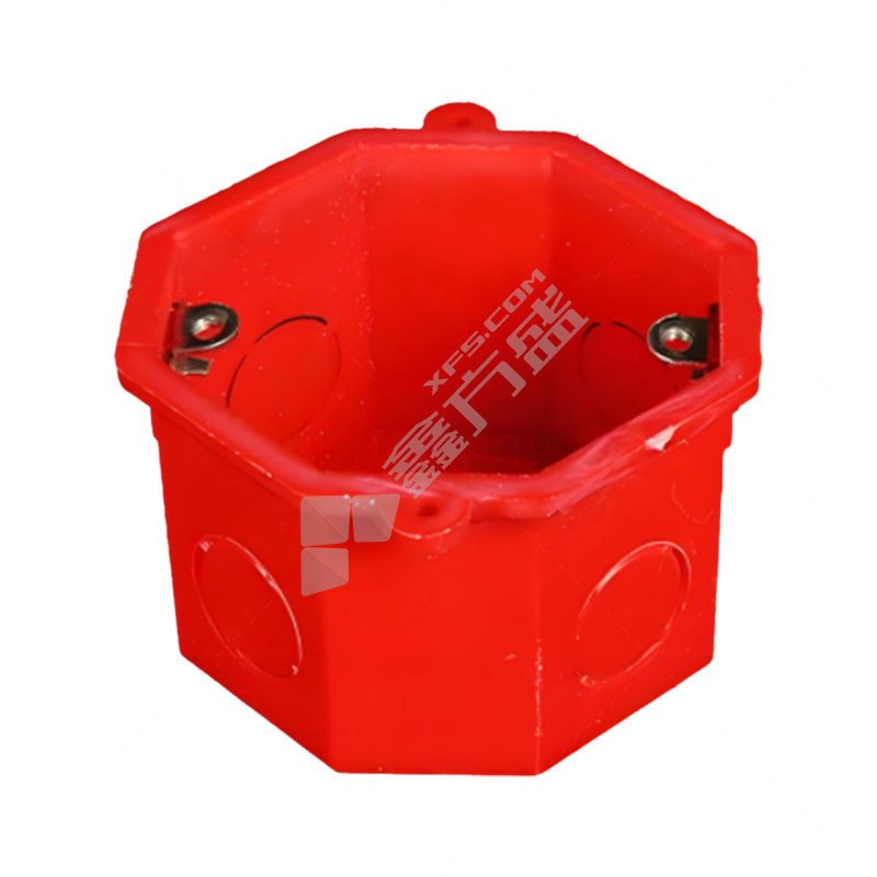 鑫万囍 红色 PVC家装八角司令盒 70mm