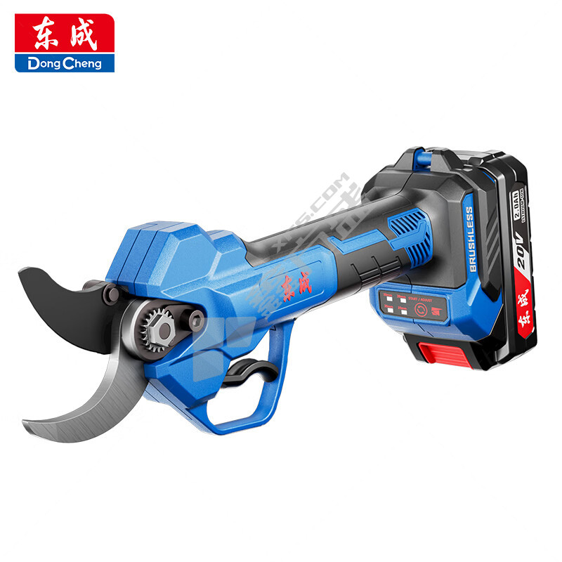 东成 DCYD35SAM 充电式无刷修枝剪 20mm~35mm 两电一充 20V/2.0Ah*2组