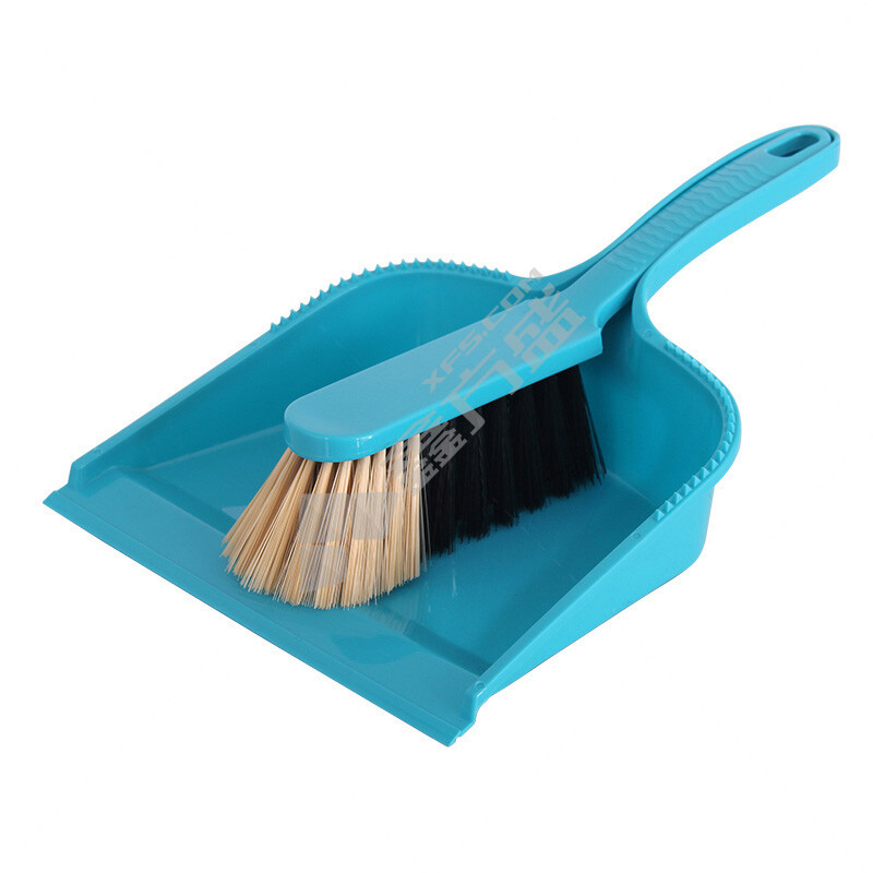 世家 21324 居家桌面小扫把簸箕套装 21*33cm 蓝色