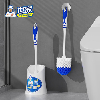 世家 20809 硬毛马桶刷套装 41cm 蓝白色
