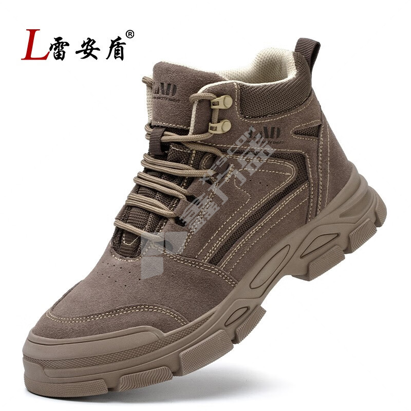 雷安盾 919 防砸防刺穿 四季款安全鞋 37码 棕色