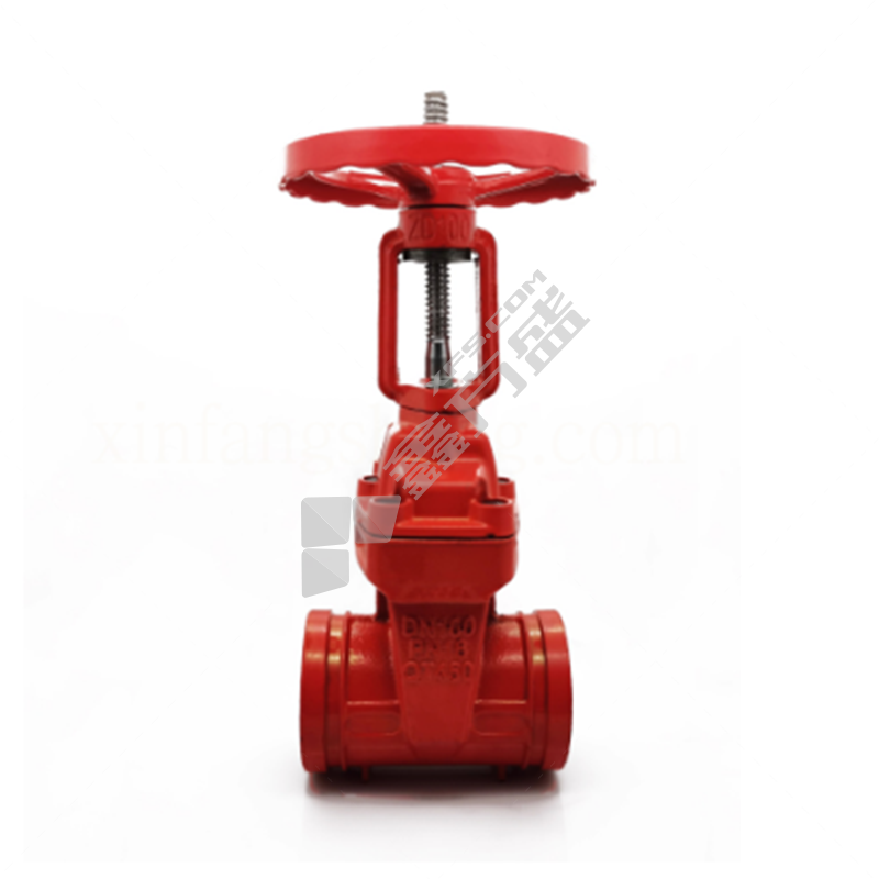 奥美莱 卡箍 沟槽明杆软密封闸阀 Z81X DN80 1.6MPA