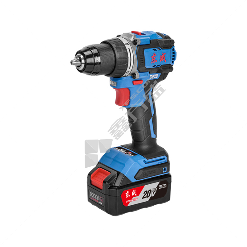 东成 DCJZ2090EM 充电式无刷起子电钻 两电一充 20V 4.0Ah*2组
