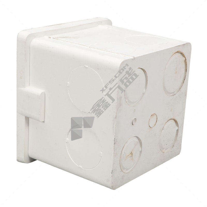 鑫万囍 白色 PVC双调方盒 80 20mm