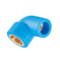 蓝钰 蓝色 PPR覆塑紫铜内牙弯头 25*3/4"