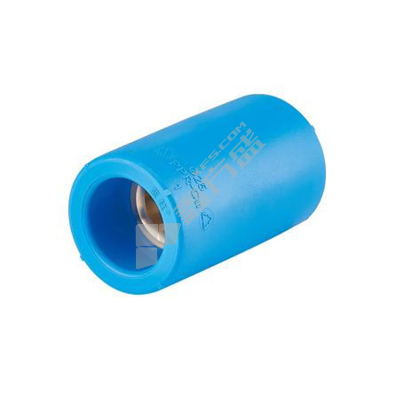 蓝钰 蓝色 PPR覆塑紫铜直通 40