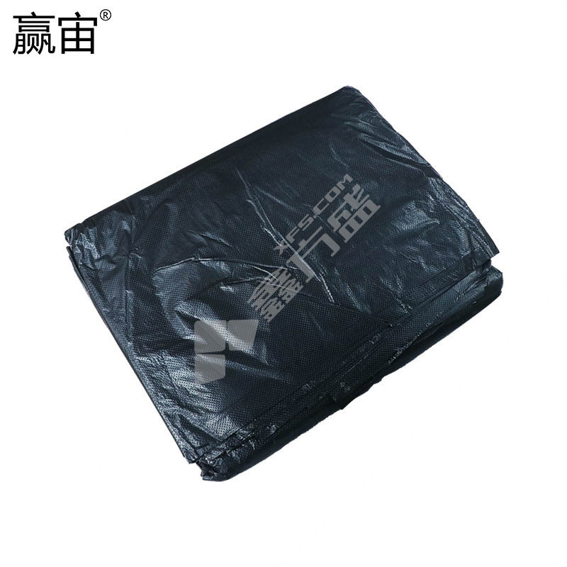 赢宙 加厚平口 双层垃圾袋 60*80cm 2.5丝 黑色 