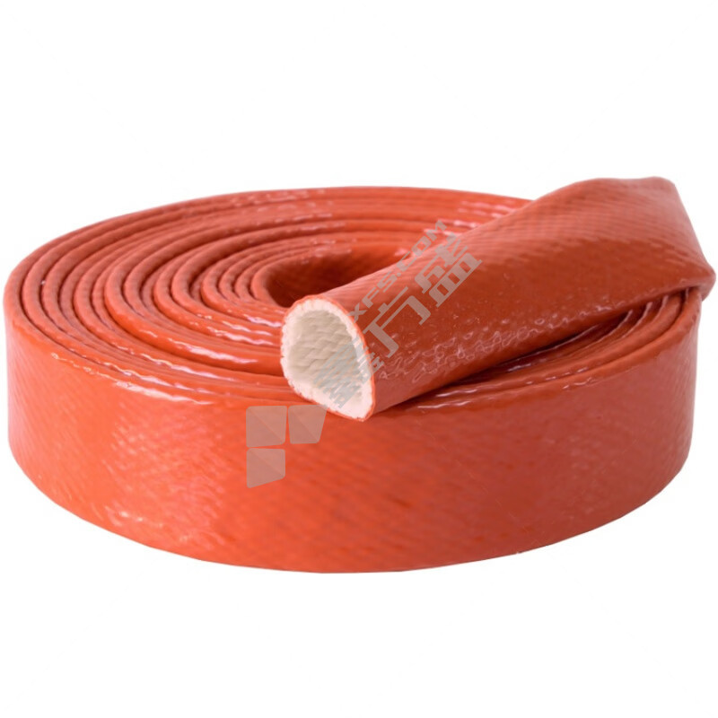 重宝 玻璃纤维硅胶 防火电缆保护套管 60mm 橙红色