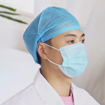 华鲁 00802 圆型 医用帽 00802A-圆型 蓝色