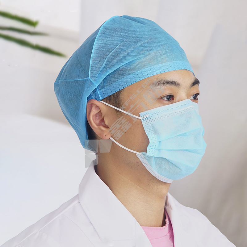 华鲁 00802 圆型 医用帽 00802A-圆型 蓝色