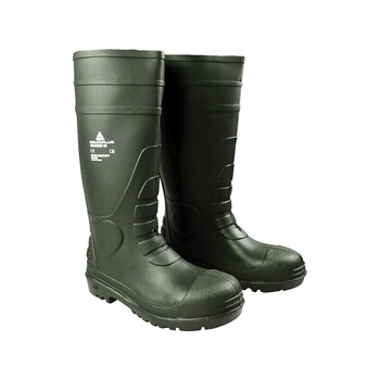 代尔塔 绿色PVC高帮安全靴 36码 绿色 301407