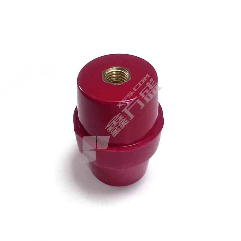 力途电气 高强度纺锤型绝缘子 SM M8 35mm 红色