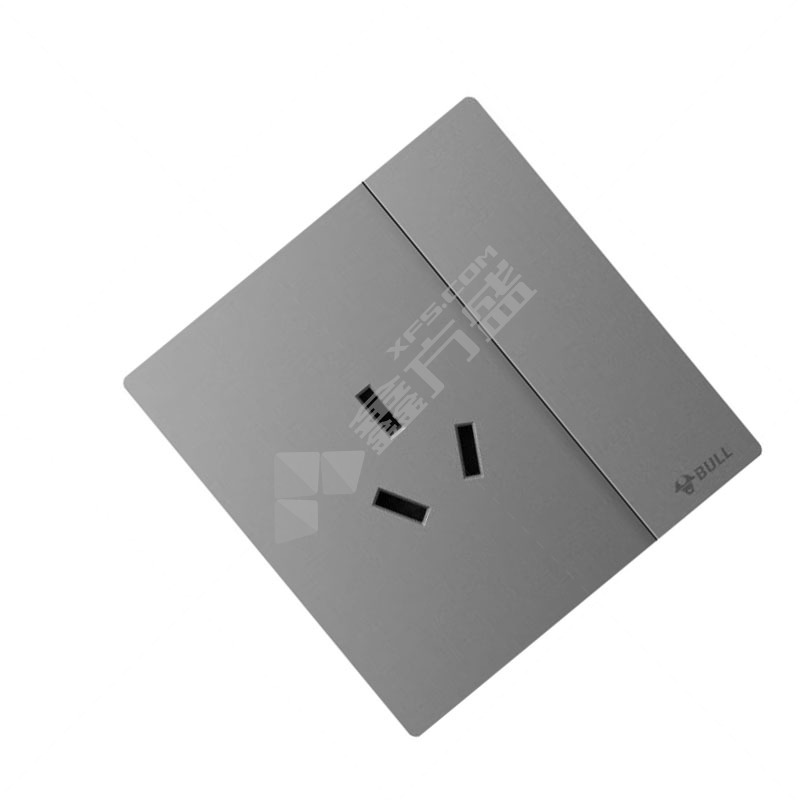 公牛 G56系列 三孔 插座带双控开关 G56E204 远山灰 10A/16A