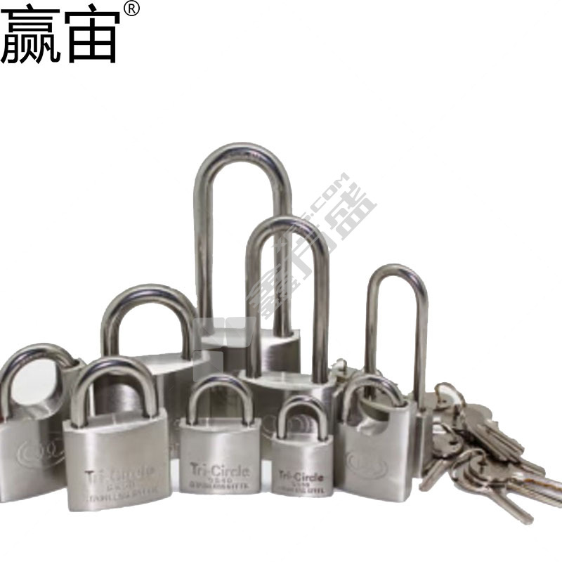 赢宙 短梁不锈钢挂锁 SS40 40mm