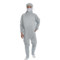 赫力斯 百级防静电工作服 3XL 黄色 3326 0.5cm网格