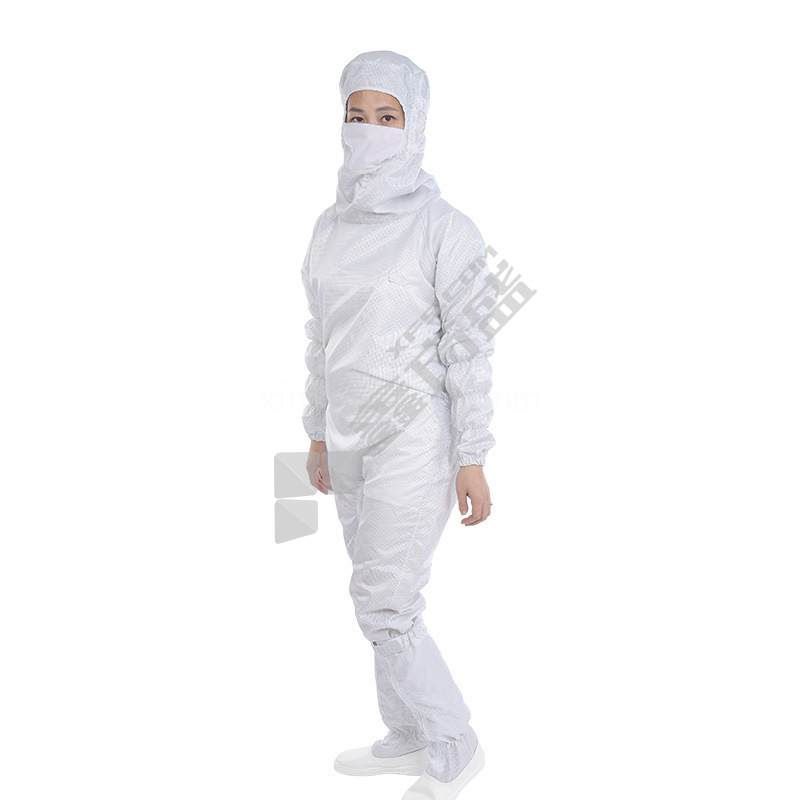 赫力斯 百级防静电工作服 3XL 黄色 3326 0.5cm网格
