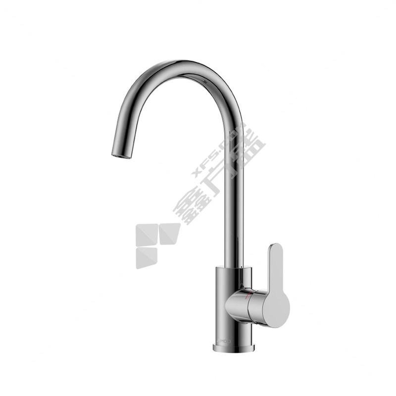 九牧 X33028-748/1B1-Z 单柄单孔 菜盆龙头 冷热款 不锈钢 铬色