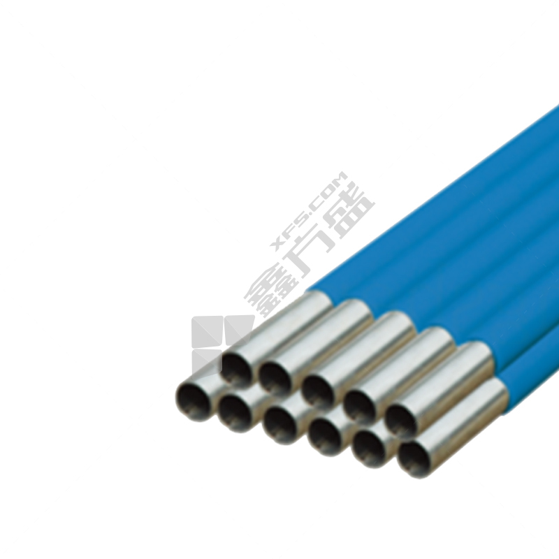 三庆 316不锈钢 管覆塑 DN50*1.2mm*6m 蓝色