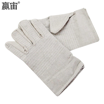 贏宙 24道線帆布手套 均碼 白甲 24線