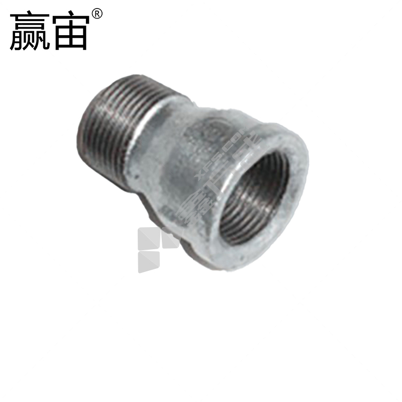 赢宙 玛钢国标内外丝管箍 DN15