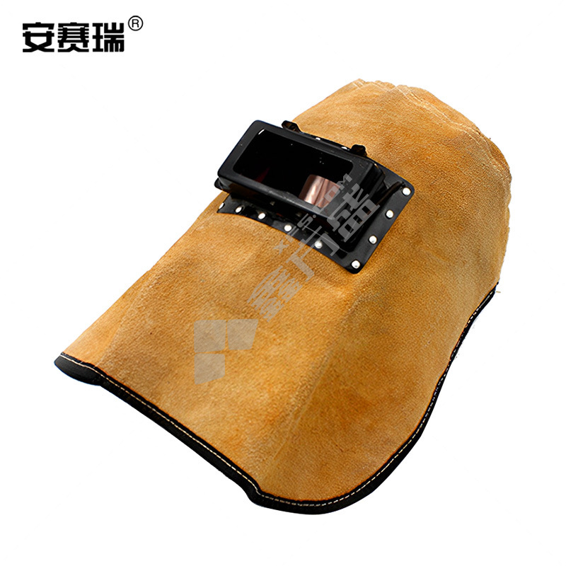 安赛瑞 12464 头戴式 牛皮电焊面罩 黄色